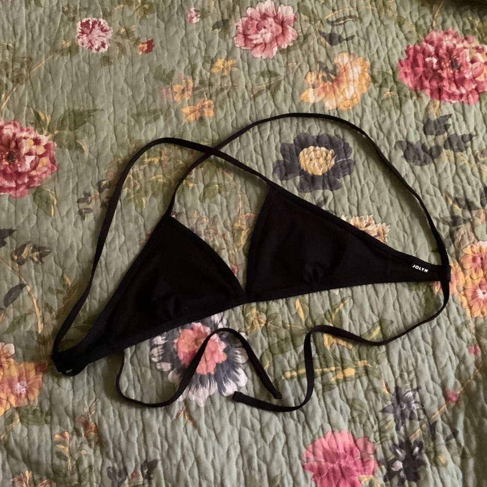 Jolyn Clothing Black Triangle Bikini Top